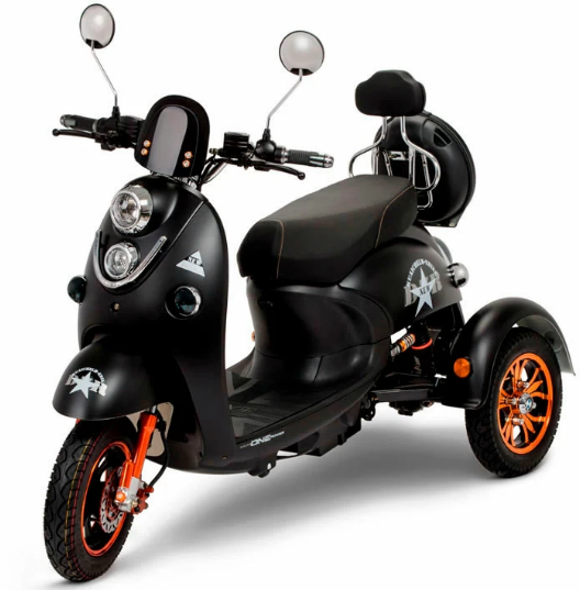 Трицикл Etoro Vespa RETRO NEW 1000w 48v 20Ah - электроскутер